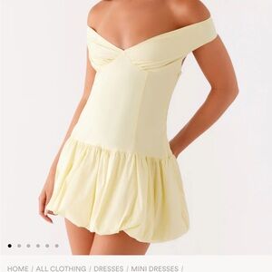 Peppermayo Endless Romance Off Shoulder Mini Dress